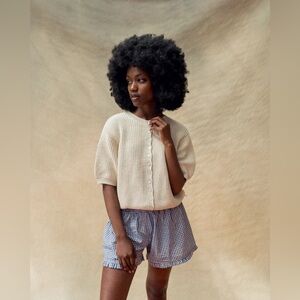 NWT Sonderhaus Coastal Cardigan - sand